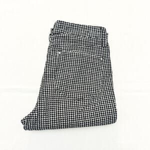 Club Monaco Houndstooth Plaid Patterned Skinny Jean Pants Size 8